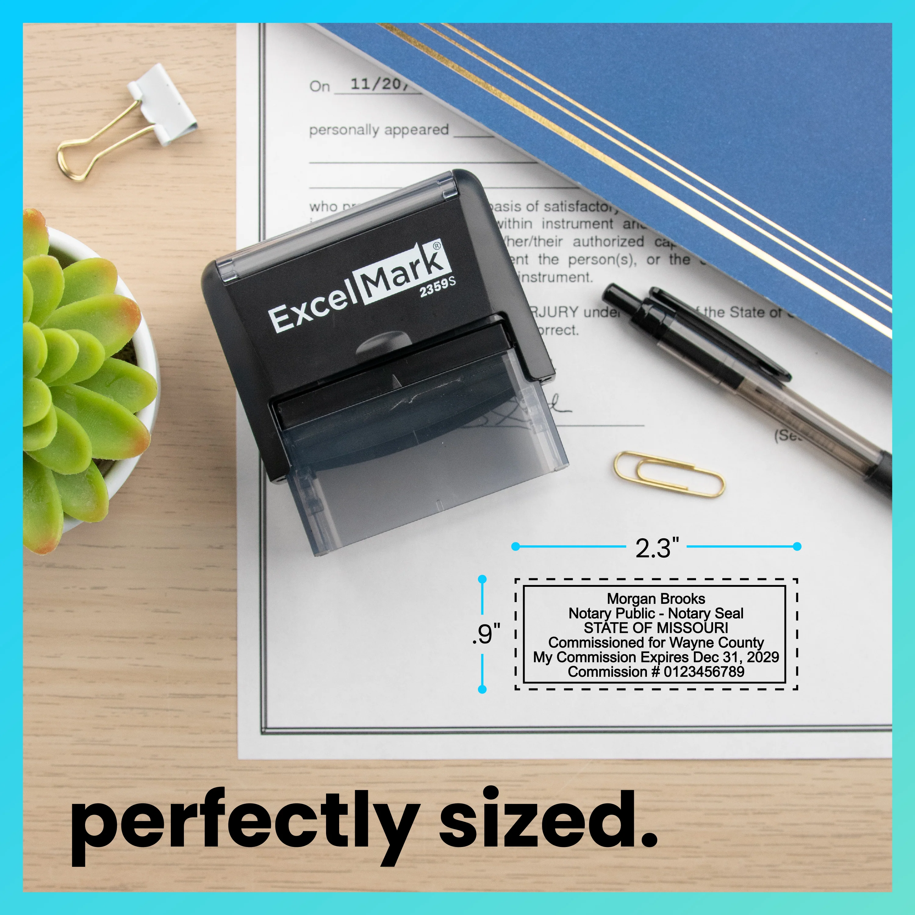 Self-Inking Missouri Notary Stamp - Image 4