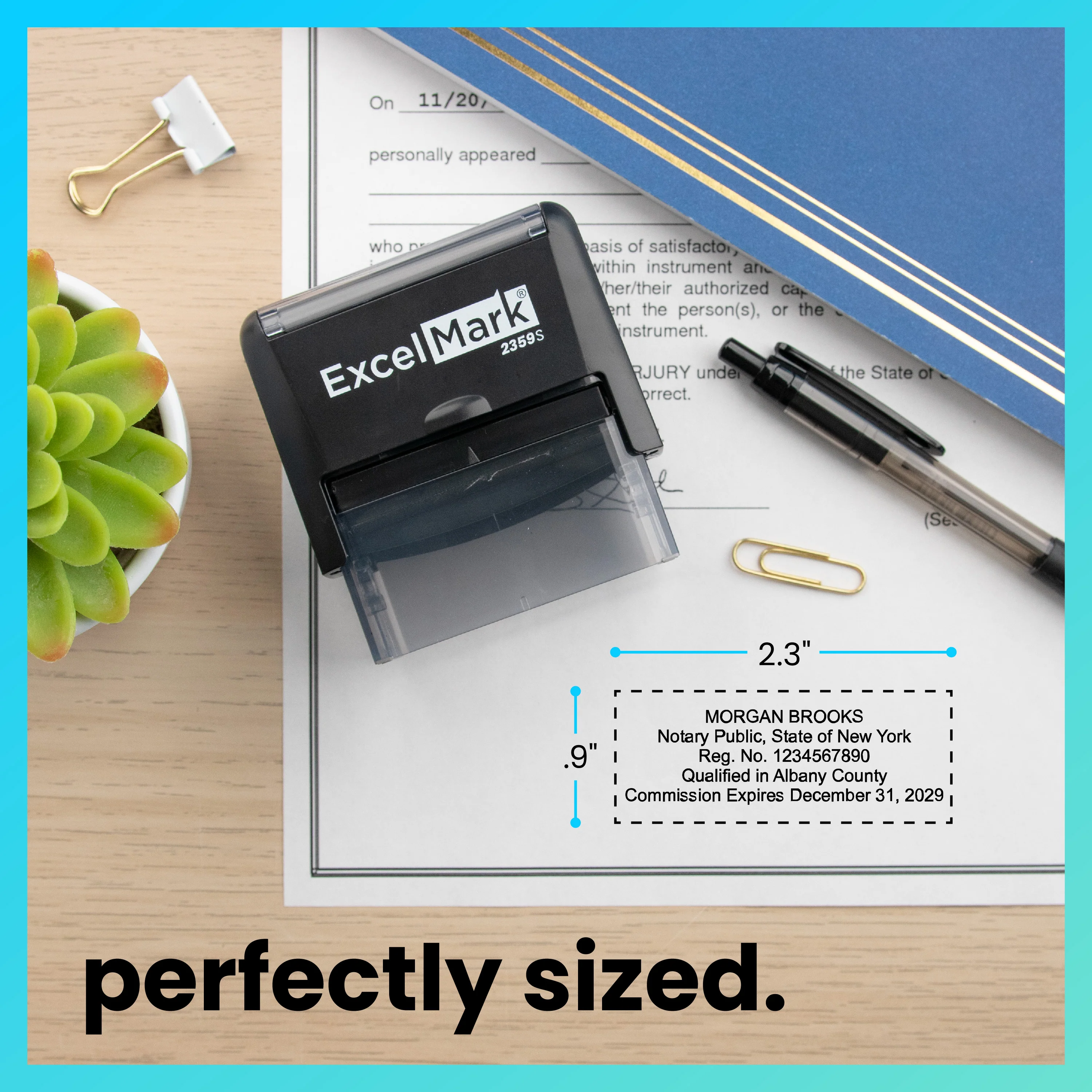 Self-Inking New York Notary Stamp - Image 4